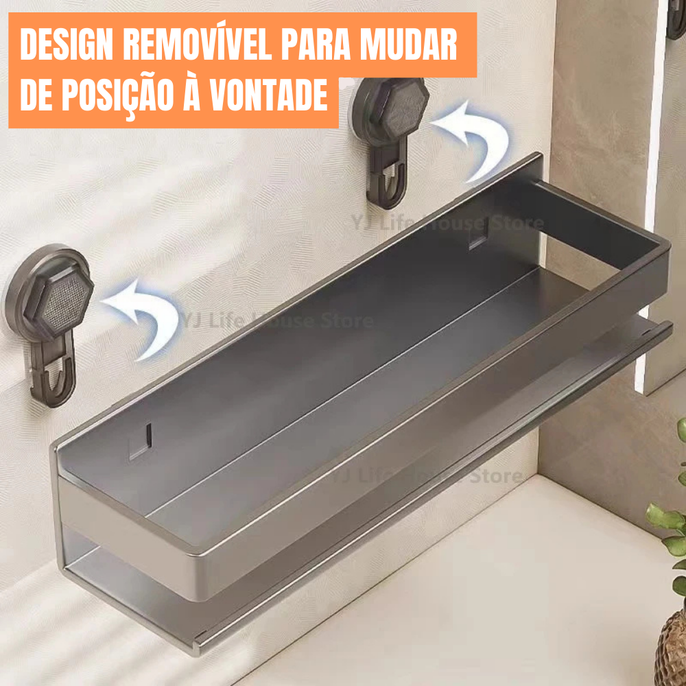 Prateleira de Canto para Banheiro com Ventosa | Organizador de Shampoo | Útil para Casa